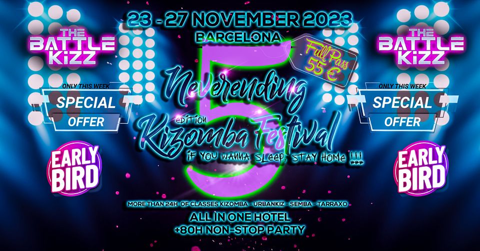Neverending Kizomba Festival BARCELONA – 5th Ed. (Official)